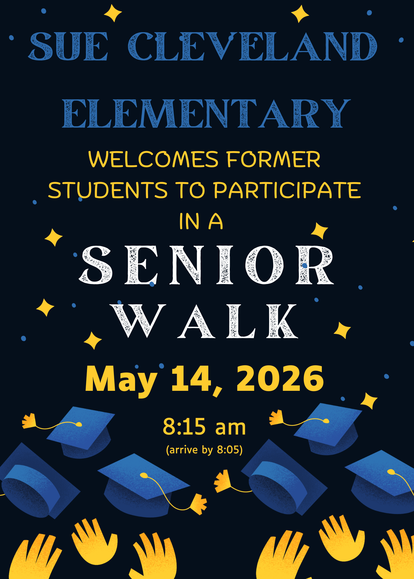 Sue Cleveland Senior Walk Information 2026